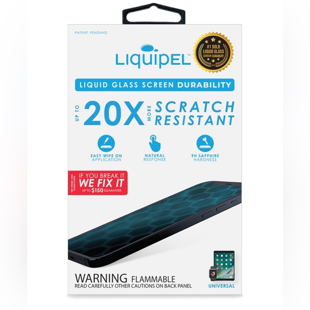 Liquid Screen Protector for all Smartphones and Tablets Liquid Glass 9H Hardness